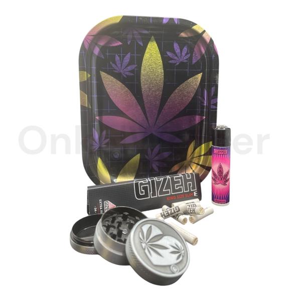 Hemp Love Rolling Smoker Grinder Clipper Set